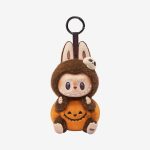 Labubu Happy Halloween Party Series LABUBU Sitting Pumpkin Vinyl Plush Pendant