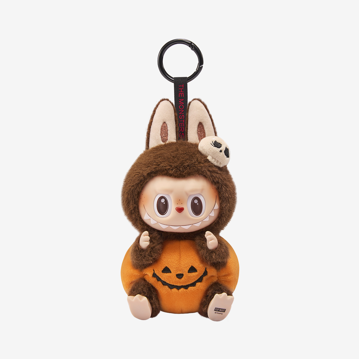 Labubu Happy Halloween Party Series LABUBU Sitting Pumpkin Vinyl Plush Pendant Labubu Happy Halloween Party Series LABUBU Sitting Pumpkin Vinyl Plush Pendant