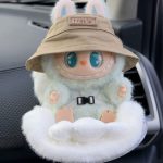 Labubu Car Seat Fluffy White