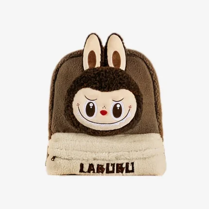 Labubu Berber Fleece Brown Bag