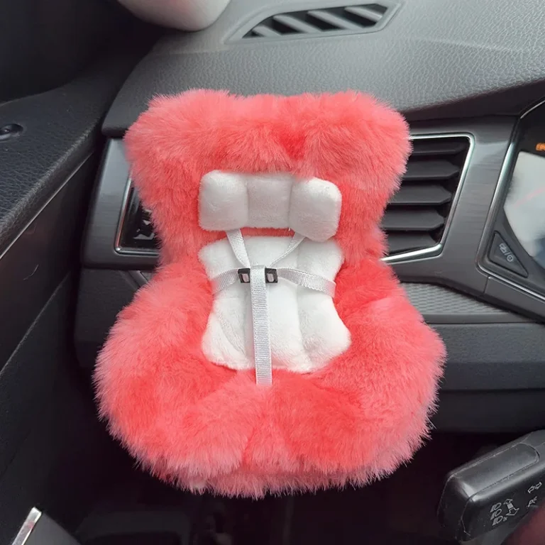 Labubu Car Seat Coral Red Labubu Car Seat Coral Red