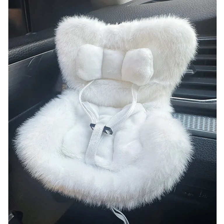 Labubu Car Seat Fluffy White Labubu Car Seat Fluffy White